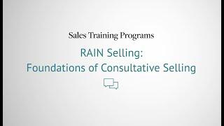 Consultative Selling – RAIN Group