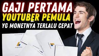 GAJI PERTAMA YOUTUBER PEMULA 2025‼️Dari Lolos Monetisasi Sampai Gajian