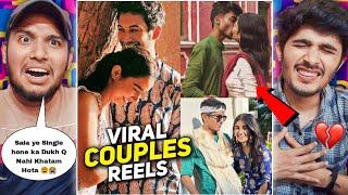 Indian Couple Instagram Trending Reels Reaction  | Trending Couples | V2funreacts