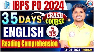 IBPS PO 2024 | Reading Comprehension | IBPS PO English | 35 Days Crash Course| By RK Mehto Sir