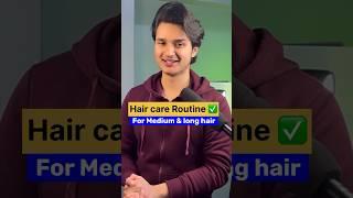 Hair Care routine  For long & Medium hair) #shortsindia #haircare #haircareroutine #longhair