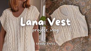 knit project vlog / knitting the lana vest by irene lin