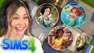 Ich baue in Sims 4, aber jeder Raum ist eine andere Disney Prinzessin! | simfinity