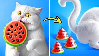 Crafts VS Gadgets for Cute Kitty-Cat Cats 10+ Hacks You Should Try As A Pet Owner by 123GO! Zoo