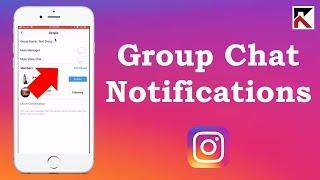 How To Turn Off Group Chat Notifications Instagram