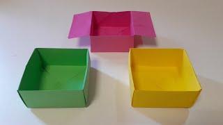 Qog'ozdan nasalar yasash | origami box | qog'ozdan quti yasash |
