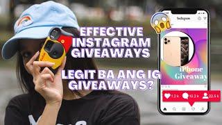 EFFECTIVE INSTAGRAM GIVEAWAYS | LEGIT BA ANG INSTAGRAM GIVEAWAYS