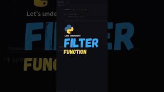 Filter Function in Python: Explanation & Quiz #python  #coding #programming #tutorial