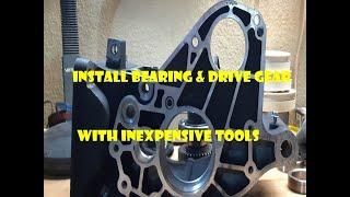 Install Bearing & Drive Gear 5 Spd Harley Trans