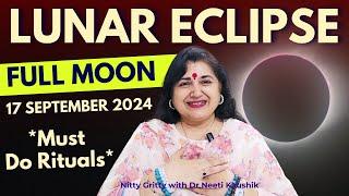 FULL MOON ON 17/18 SEPTEMBER  2024 (PARTIAL LUNAR ECLIPSE)