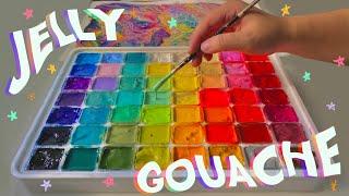 JELLY GOUACHE  (unboxing + speedpaint)