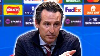 'In England those are given as a GOAL and NOT A FOUL!' | Unai Emery | Aston Villa 0-0 Juventus