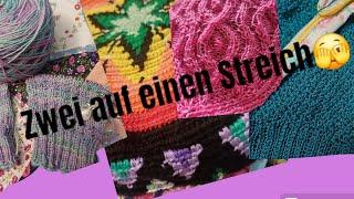 Handarbeitstagebuch #87 zwei Socken gleichzeitig. Ob das klappt?‍#strickpodcast #häkeln #nähen