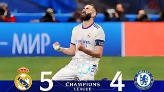 Real Madrid vs Chelsea 5-4 [Quarter-finals Champions League 2022] Extended Goals & Highlights