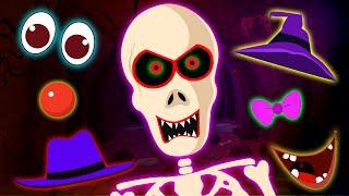 The Missing Spooky Skeleton Face | Funny Finger Family Rhymes For Kids By Teehee Town