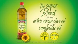 The Super Blend of 20% Extra virgin olive oil & sunflower oil