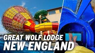 ALL WATER SLIDES at Great Wolf Lodge New England | GoPro POV