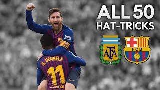 LIONEL MESSI First 50 Hat Trick Goals So Far In Career │hat trick MESSI