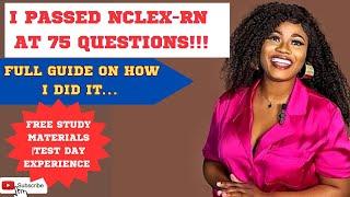 HOW TO PASS NCLEX-RN IN 75 QUESTIONS