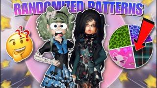 ONLY Using *RANDOMIZED PATTERNS* In PRO Dress To Impress Servers!! (Roblox)