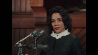 Coretta Scott King speaks at Harvard’s Class Day in 1968