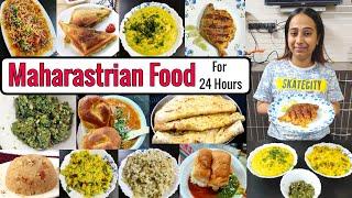 I only ate MAHARASTRIAN FOOD for 24 Hours | Food Challenge