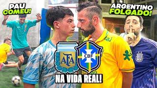 JOGUEI UM BRASIL X ARGENTINA NA ARGENTINA!