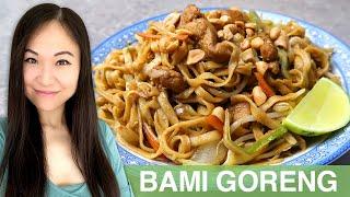 REZEPT: Bami Goreng | gebratene Nudeln mit Hähnchen Ei und Gemüse | Indonesisch kochen