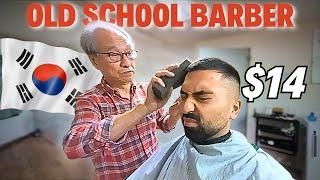 Old School Barber Experience in SOUTH KOREA (I Couldn't Pay Him) 