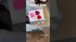 Heart soap #soapcutting #soapmaking #heartsoap #meltandpoursoap