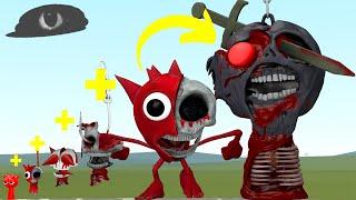 NEW EVOLUTION OF ALL PHASES OF RED (RADDY) SPRUNKI In Garry's Mod