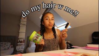 DO MY HAIR WITH ME!! hair tutorial