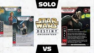 Obi-Wan and Satine VS General Grievous | Star Wars: Destiny - Encounters | Solo / Co-op Variant