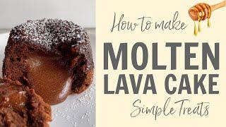 How to make a Chocolate Molten Lava Cake! Recipe #Shorts