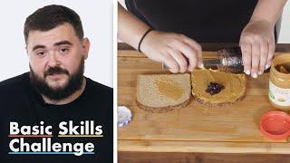 50 People Try to Make a Peanut Butter and Jelly Sandwich | Epicurious
