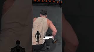 Training your back with dumbbells correctlyTik tok: Kerim_workouts#shorts  #gym #sports #workout