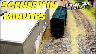 YES! Model Railroad Scenery can be this simple