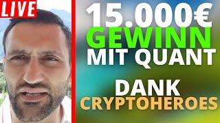 15.000€ GEWINN durch CryptoHeroes & QUANT ! | Stream Highlights