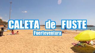 Caleta de Fuste Fuerteventura Spain  4K Walking Tour