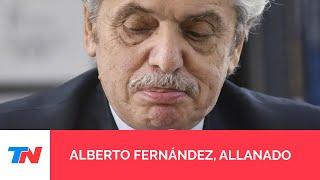 ALBERTO FERNANDEZ, ALLANADO