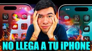  18 Novedades de iOS 18 NO llegan en Español ni al iPhone XR,XS,11,SE... 