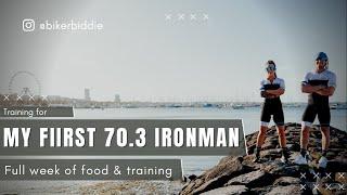 Full week of eating and training for my first 70.3 ironman