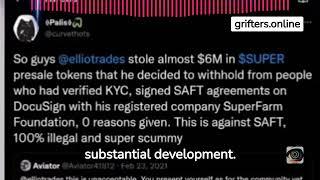 The Rebranding Scam: Elliotrades Crypto's Superfarm Becomes SuperVerse!