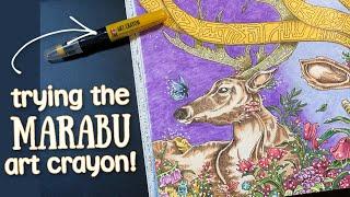 I'm trying out the Marabu Art Crayon! -- A PencilStash Adult Coloring Tutorial