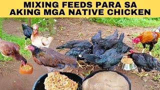 Mixing feeds para sa aking mga native chicken