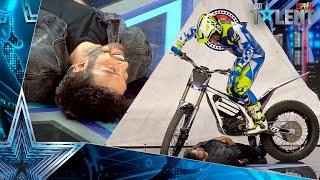 The DANGEROUS audition with motorcycles ABOVE Dani Martínez | Auditions 2 | Spain's Got Talent 2021