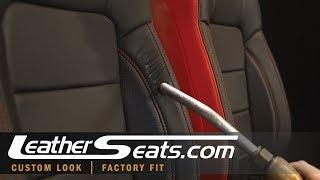 How To Remove Wrinkles & Improve Fit in a Custom Leather Seat Upholstery Install - LeatherSeats.com