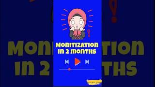 Monetization in 2 months  #viral #shortsvideo #youtubeshorts