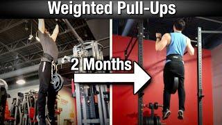 Weighted Pull Ups - 45 lbs For 7 Reps | Back and Biceps Workout