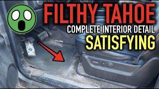 Cleaning Filthy Tahoe Interior | ASMR CAR CLEANING